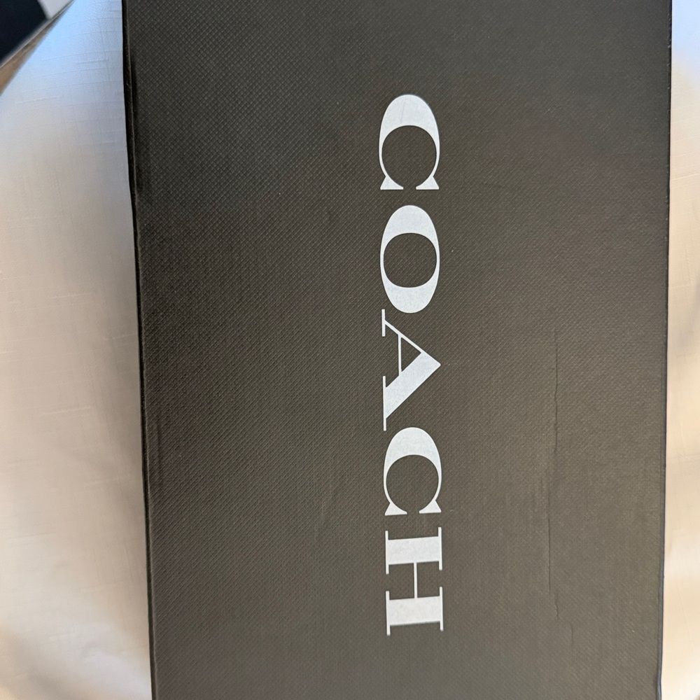 Coach Women's Teal Leather Loafers - Picture 10 of 10
